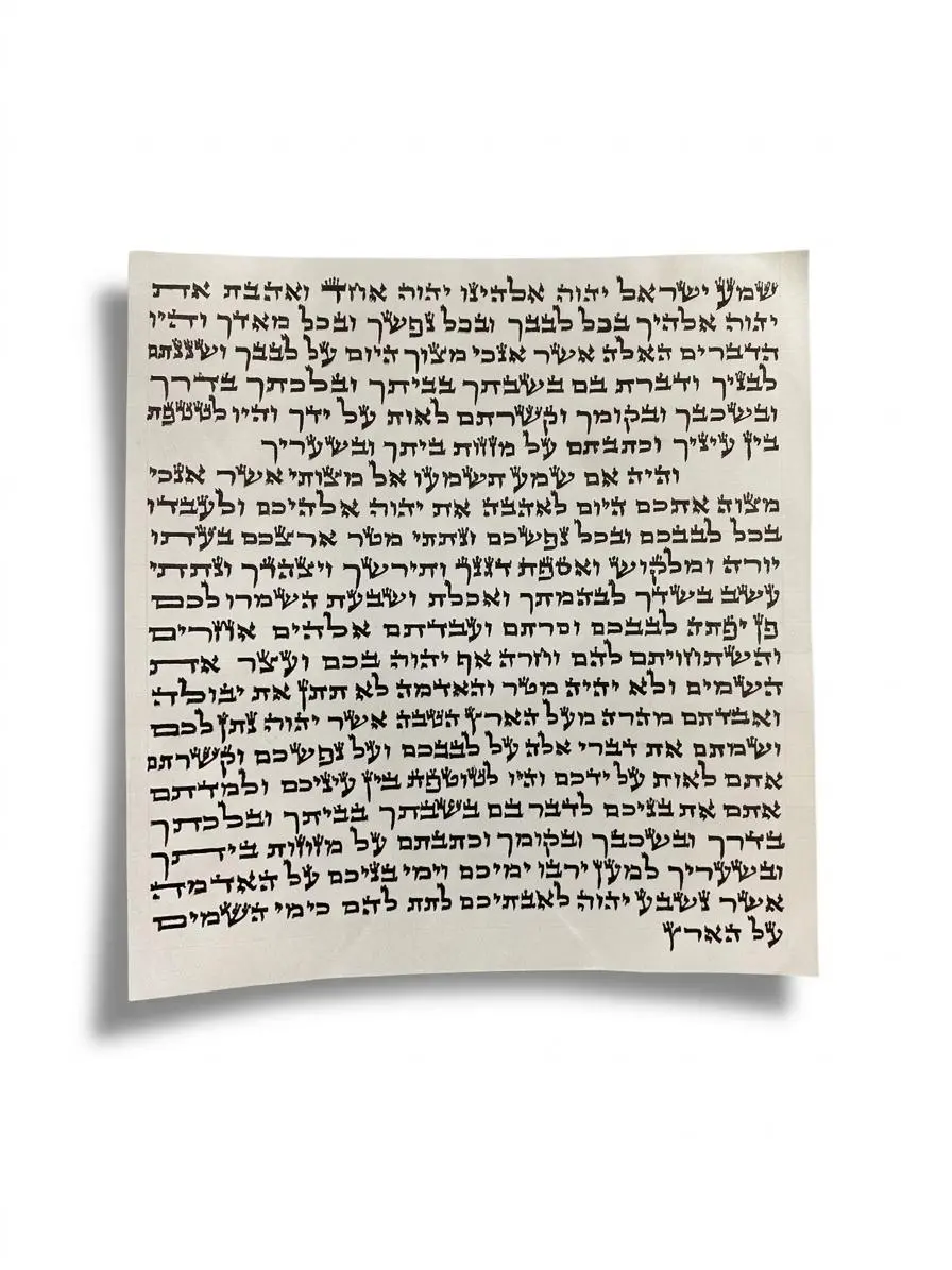 קלף מזוזה כתב אשכנזי - מהודר