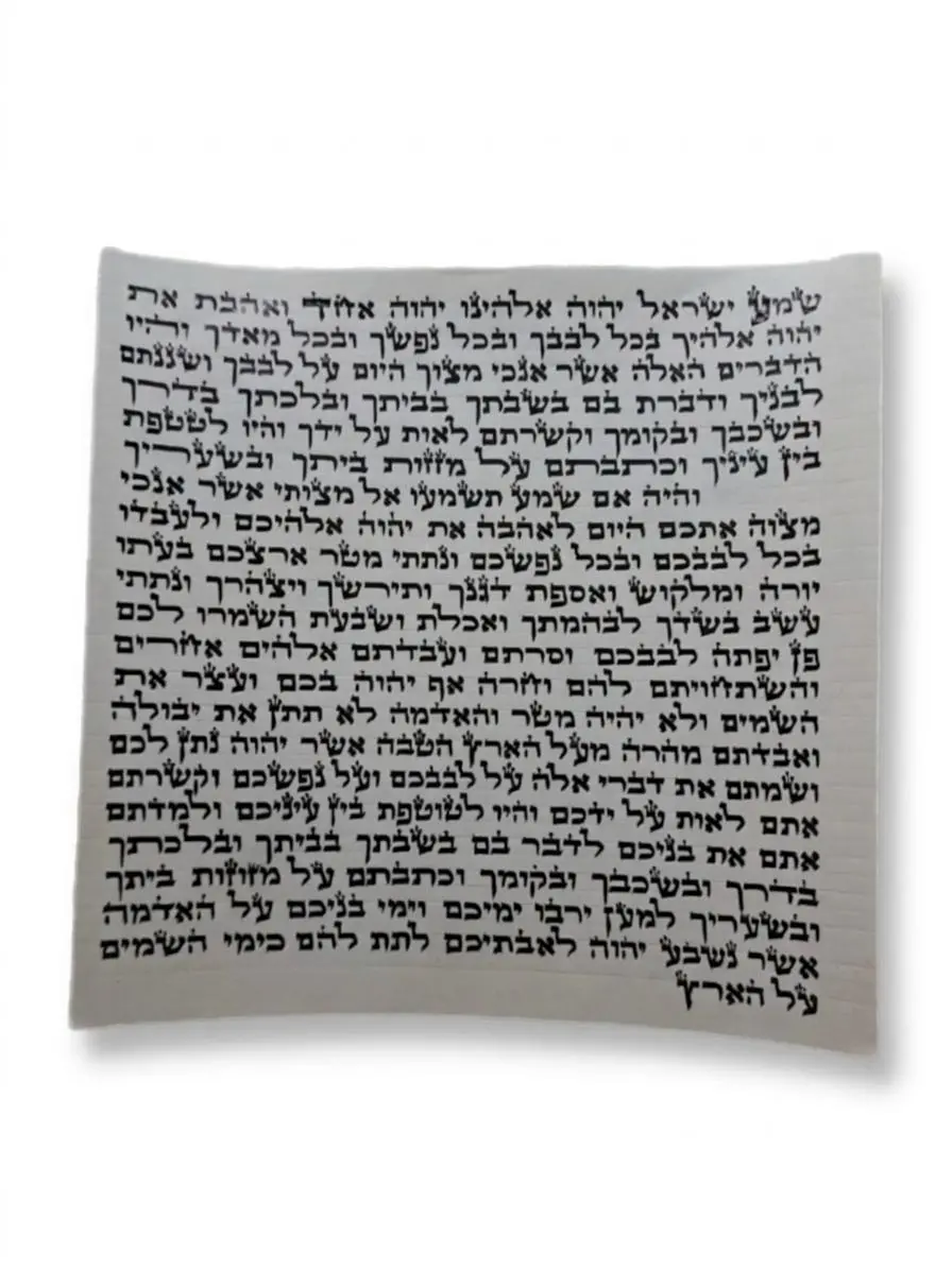 קלף מזוזה כתב ספרדי - מהודר