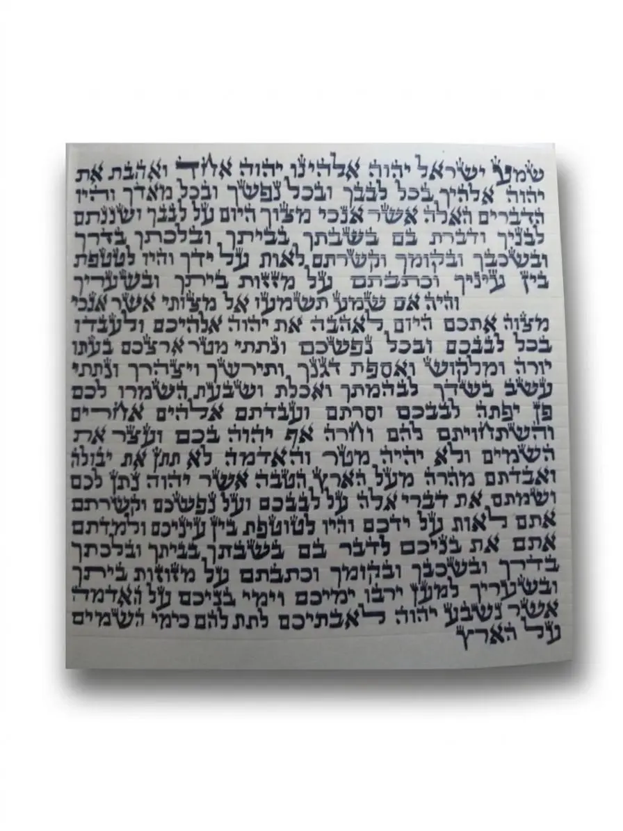 קלף מזוזה כתב ספרדי